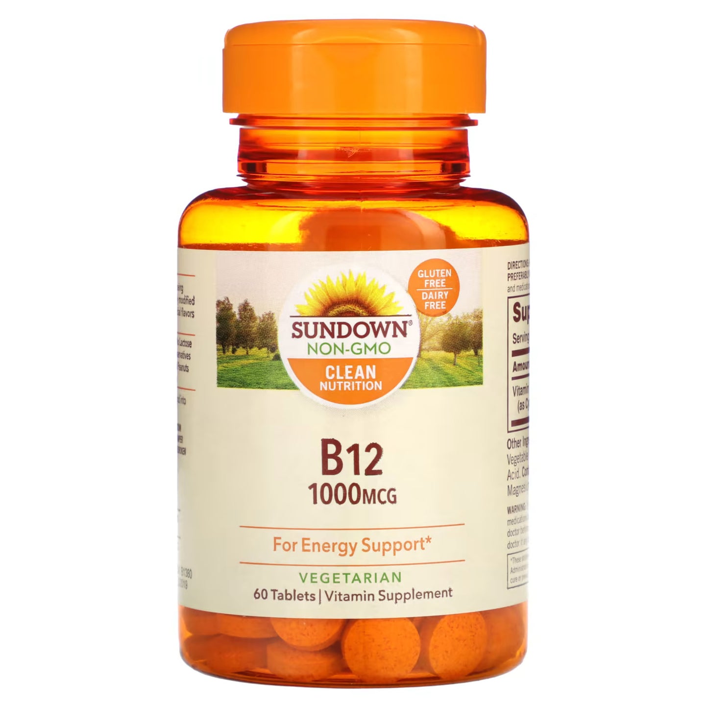 Sundown Naturals, B-12, 1.000 mcg, 60 comprimidos