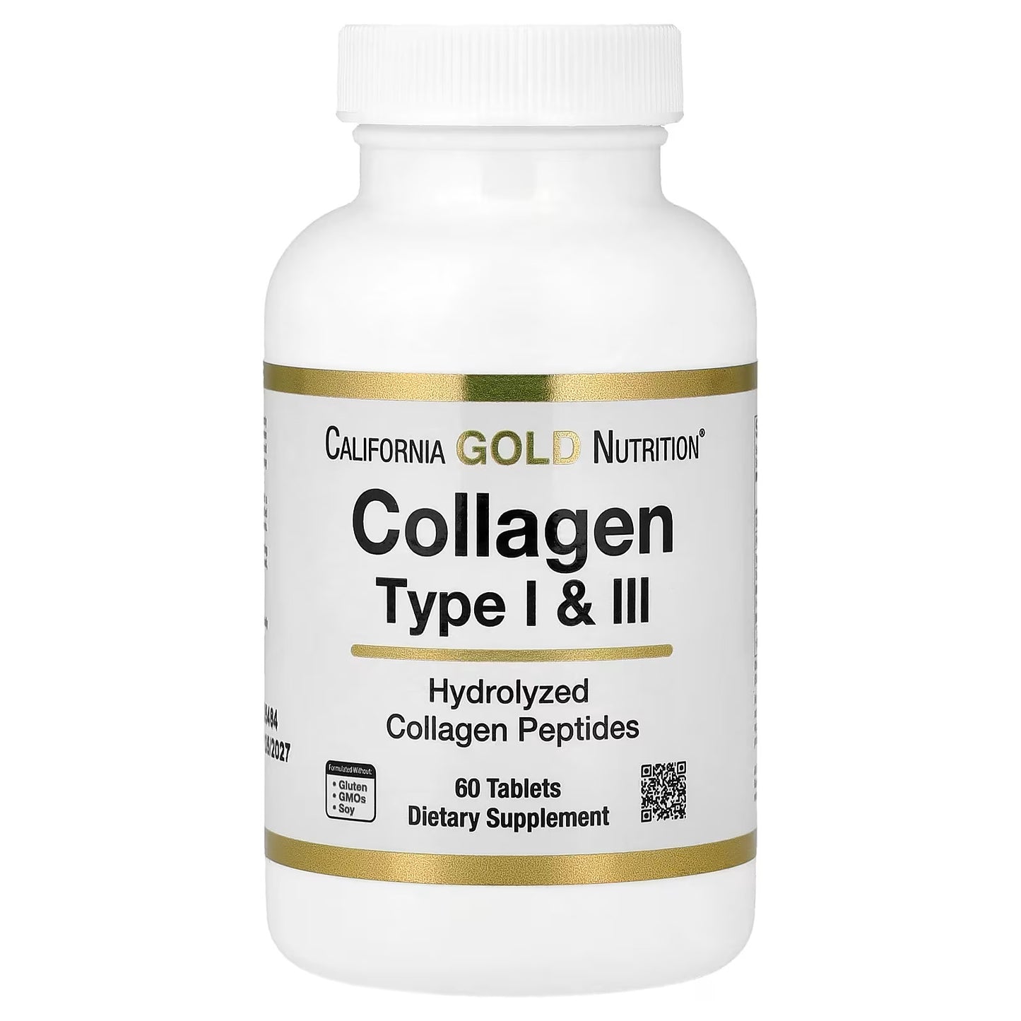 Lake Avenue, Colágeno Hidrolisado Tipos I e III, 3.000 mg, 60 Comprimidos (1.000 mg por Comprimido)