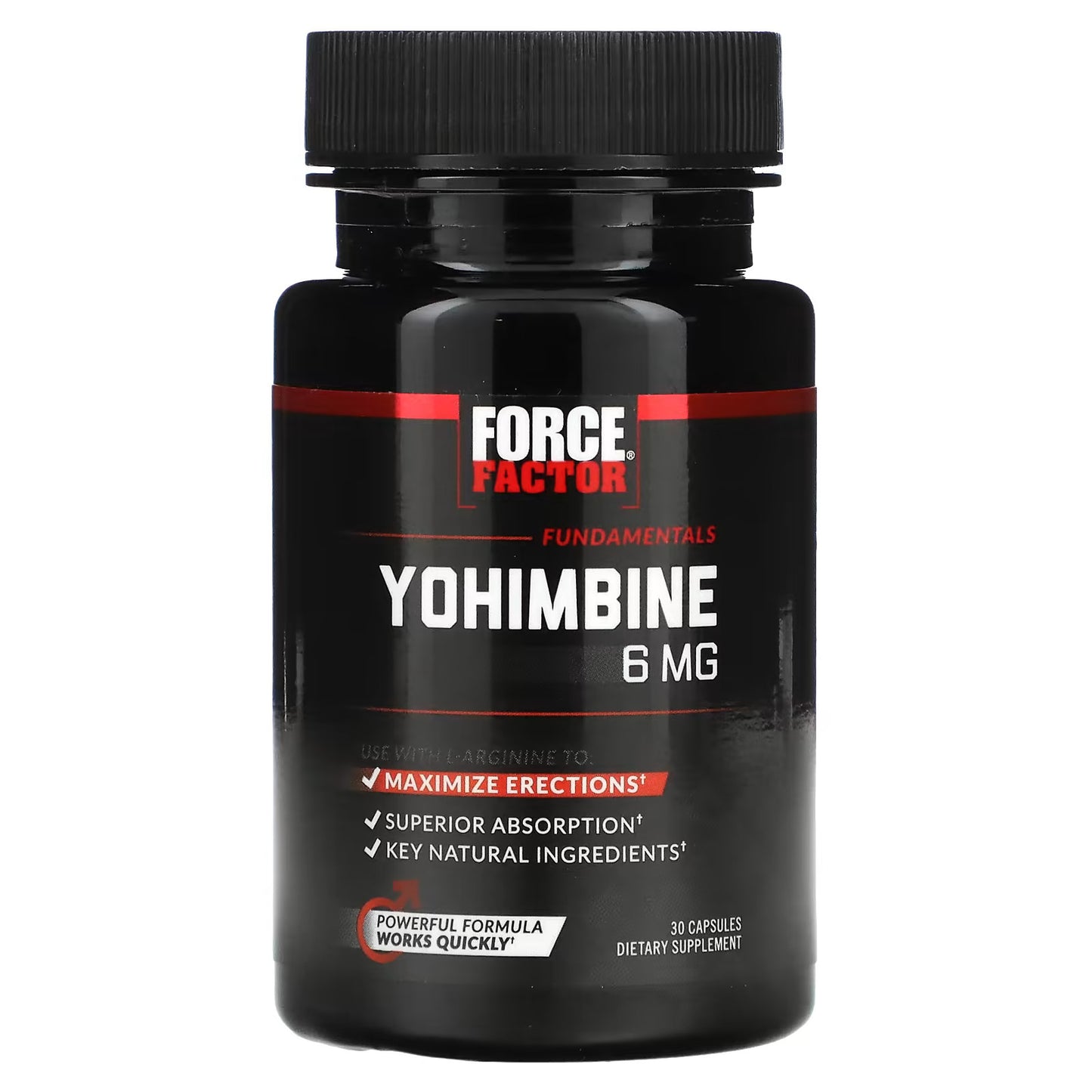 Force Factor, Ioimbina, 6 mg, 30 Cápsulas