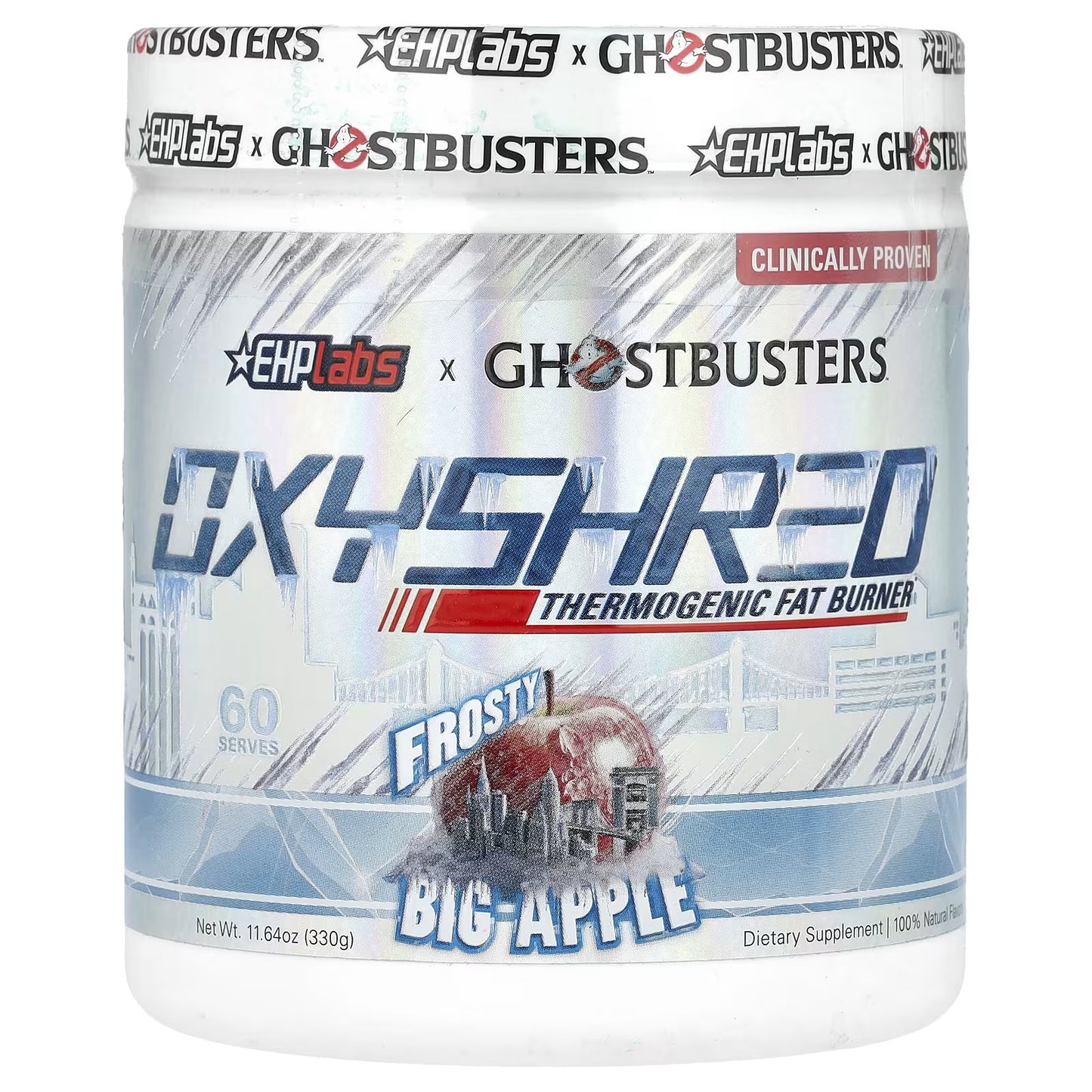 EHPlabs, Fantasmas, Oxyshred, Queimador de Gordura Termogênico, Maçã Gelada, 330 g (11,64 oz)