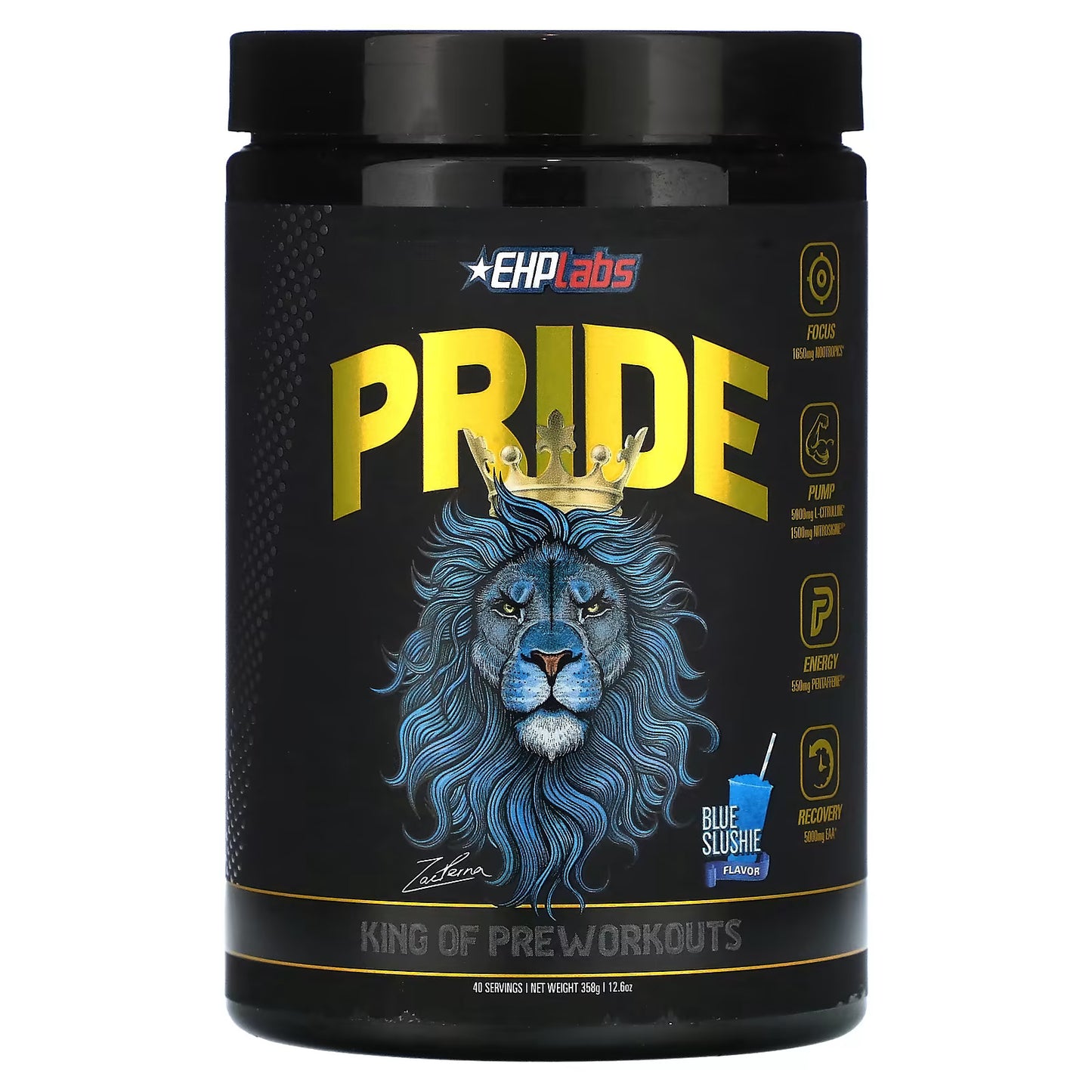 EHPlabs, Pride, Rei dos Pré-treinos, Slushie Azul, 358 g (12,6 oz)