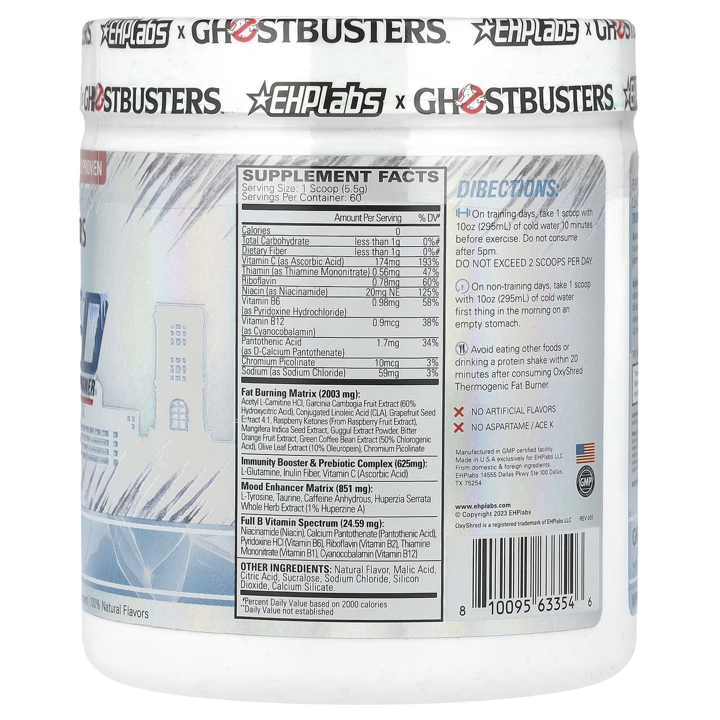 EHPlabs, Fantasmas, Oxyshred, Queimador de Gordura Termogênico, Maçã Gelada, 330 g (11,64 oz)