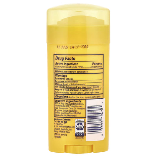 Arm & Hammer, UltraMax, Desodorante Antitranspirante Sólido para Mulheres, Powder Fresh, 73 g (2,6 oz)