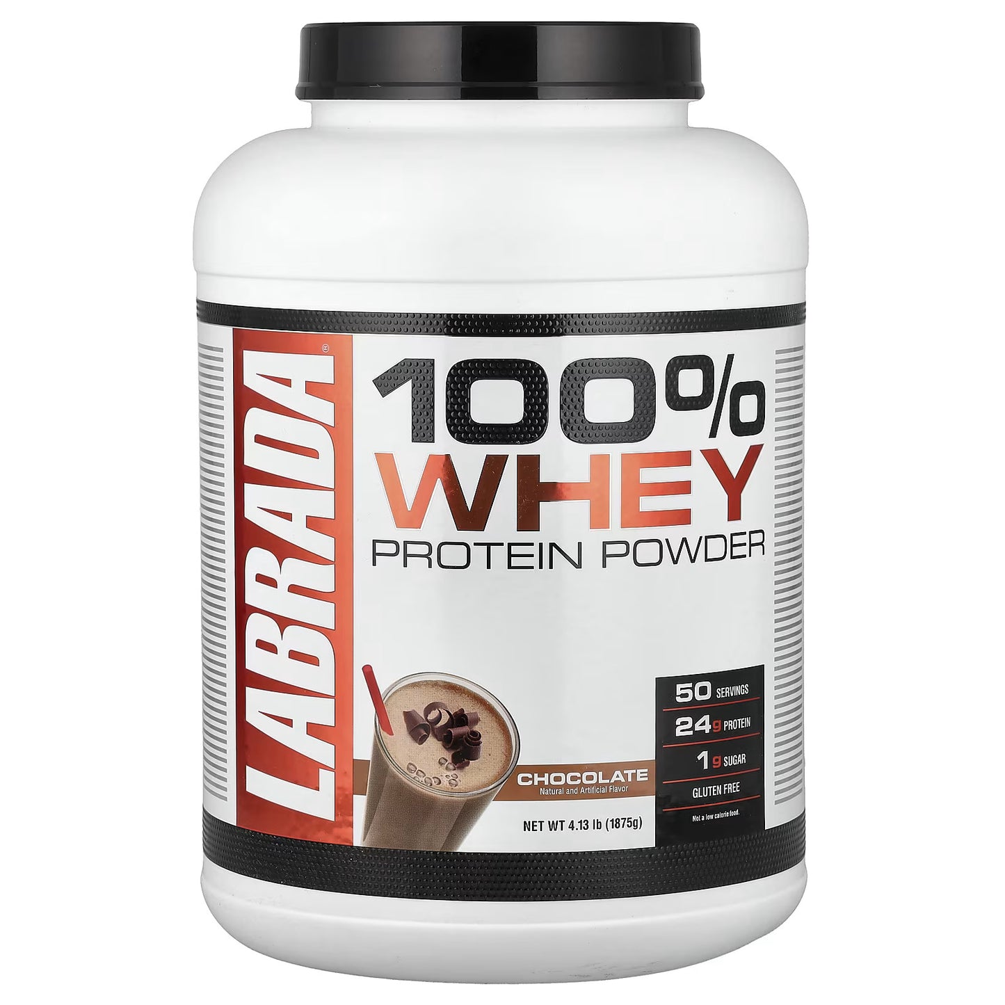 Labrada Nutrition, 100% Proteína Whey em Pó, Chocolate, 1.875 g (4,13 lbs)