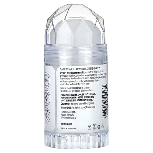 CRYSTAL, Desodorante Mineral em Bastão, Sem Perfume, 120 g (4,25 oz)