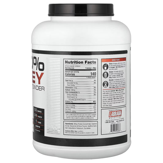 Labrada Nutrition, 100% Proteína Whey em Pó, Chocolate, 1.875 g (4,13 lbs)