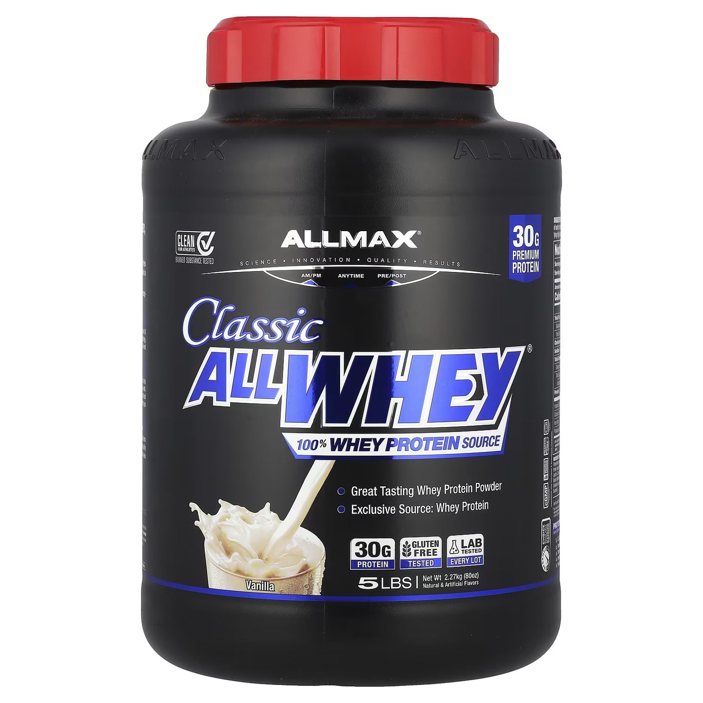 ALLMAX Nutrition, AllWhey Classic, 100% Whey Protein, Baunilha (2.27 kg)
