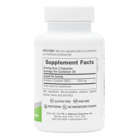 NAC 1200 mg Pro – N-Acetil L-Cisteína | 60 Cápsulas | Antioxidante Avançado