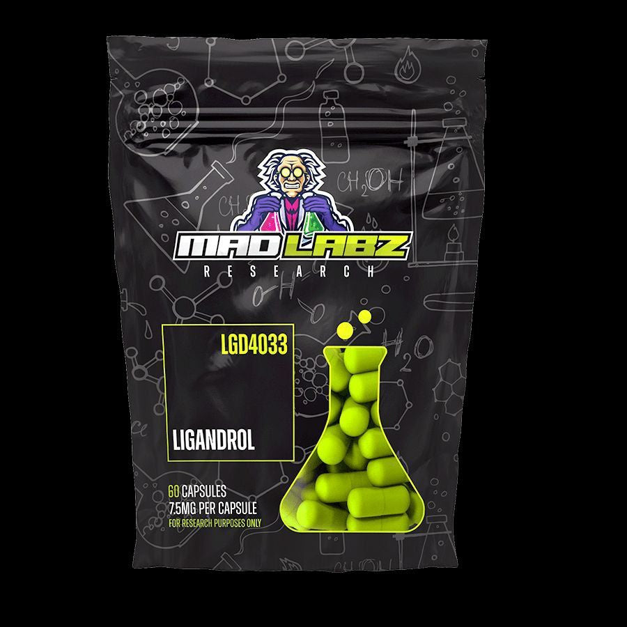 Ligandrol LGD-4033 7,5mg – Mad Labz Research | Massa, Força e Densidade | 60 Cápsulas