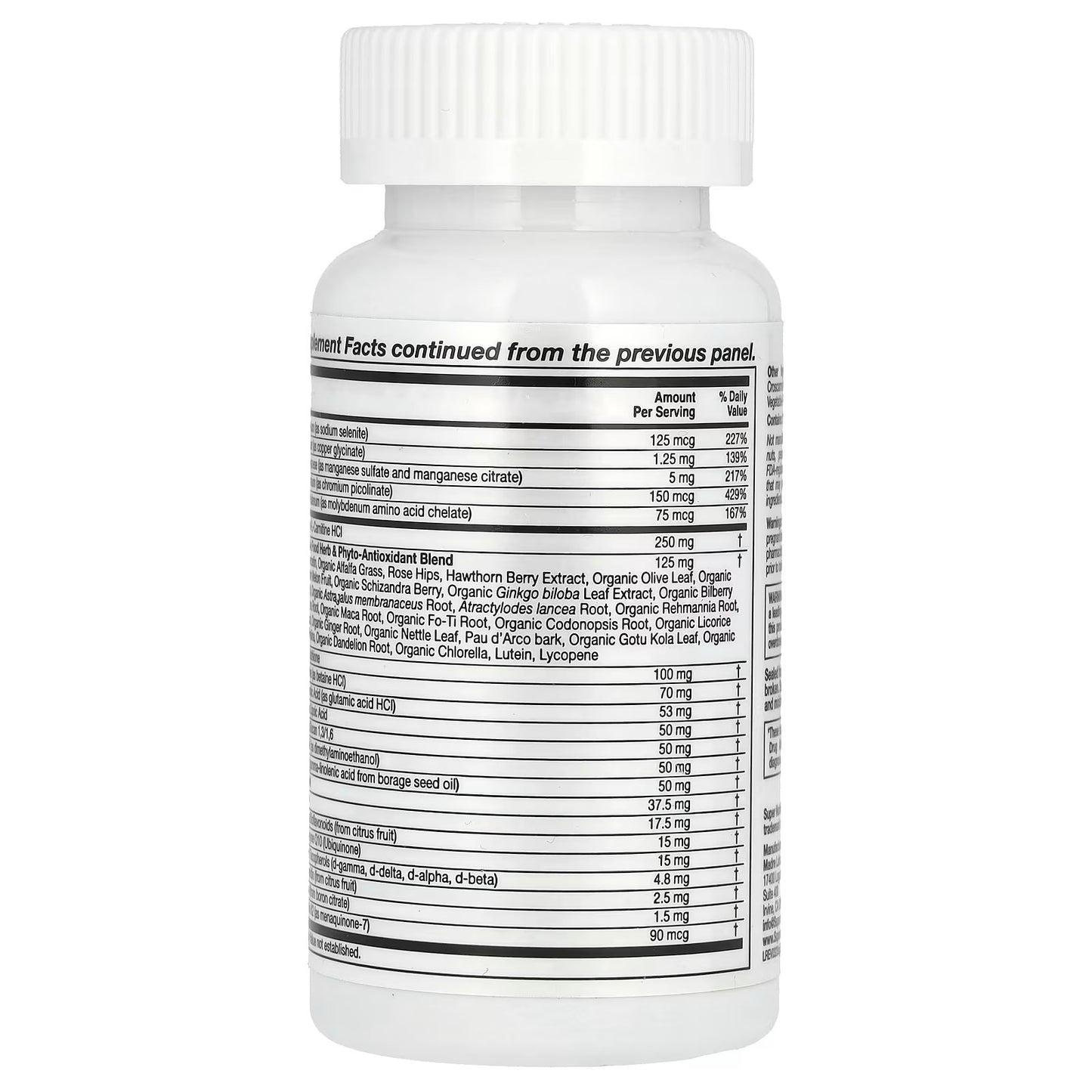 Super Immune, Immune-Strengthening Multivitamínico com Glutationa, 60 Tablets