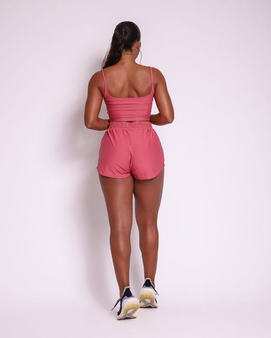 Conjunto Short Boxer Rosê, Tamanho Único