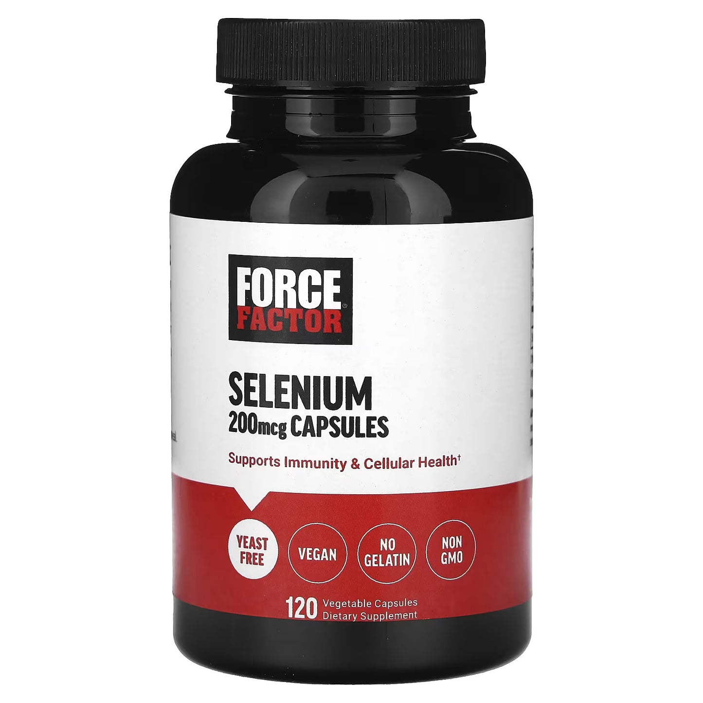 Force Factor, Selênio, 200 mcg, 120 Cápsulas Vegetais