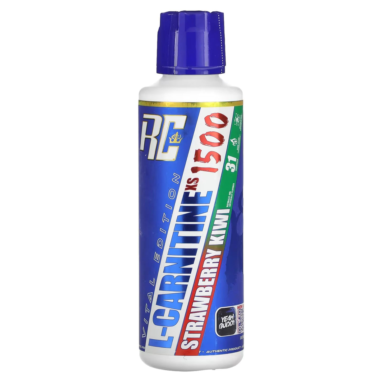 Ronnie Coleman, Vital Edition, L-CarnitineXS 1500, Morango Kiwi, 473,28 ml (16 fl oz)
