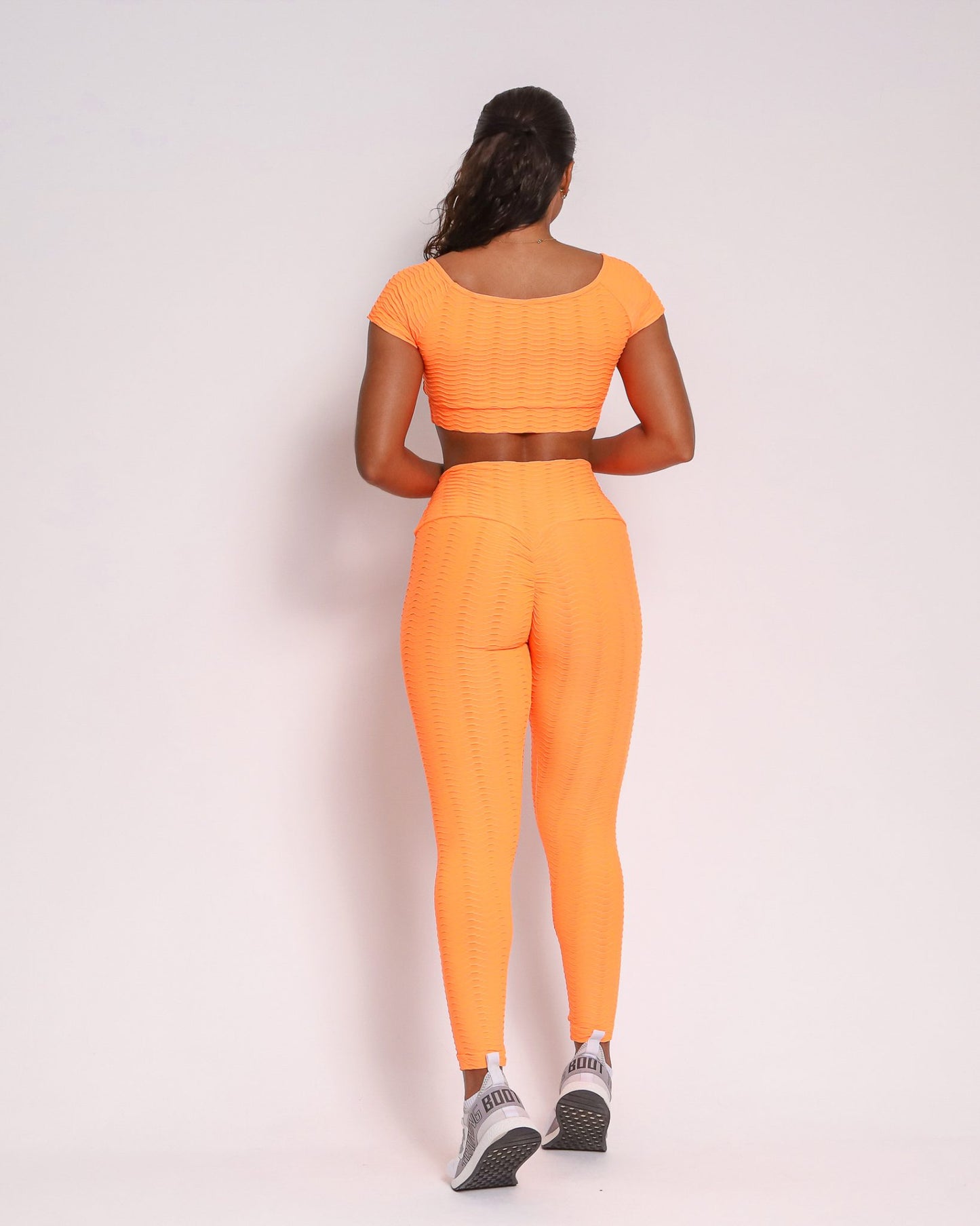 Conjunto Legging Empina Ondas Laranja Neon, Tamanho único