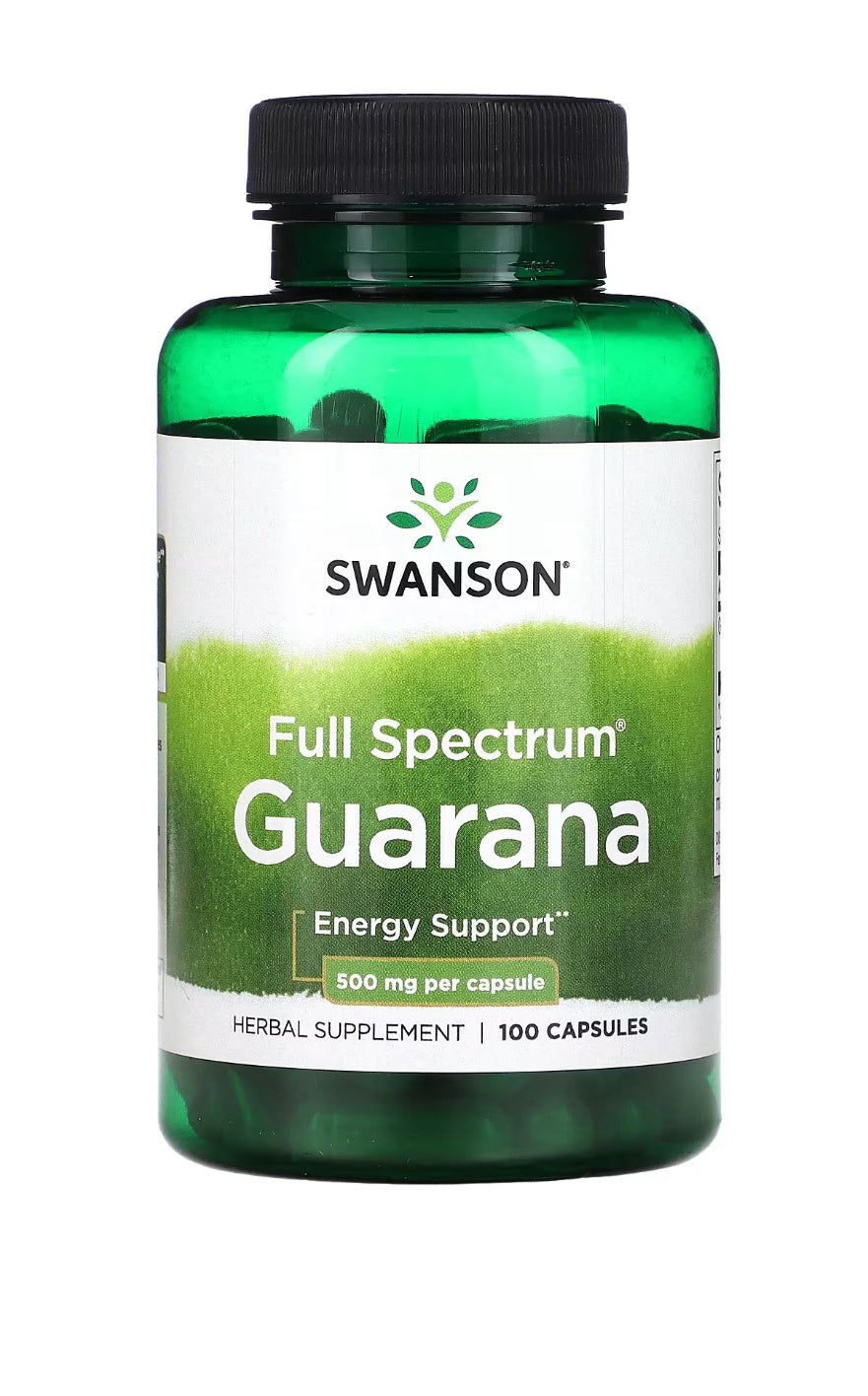 Swanson, Full Spectrum Guarana, 500mg, 100 capsulas