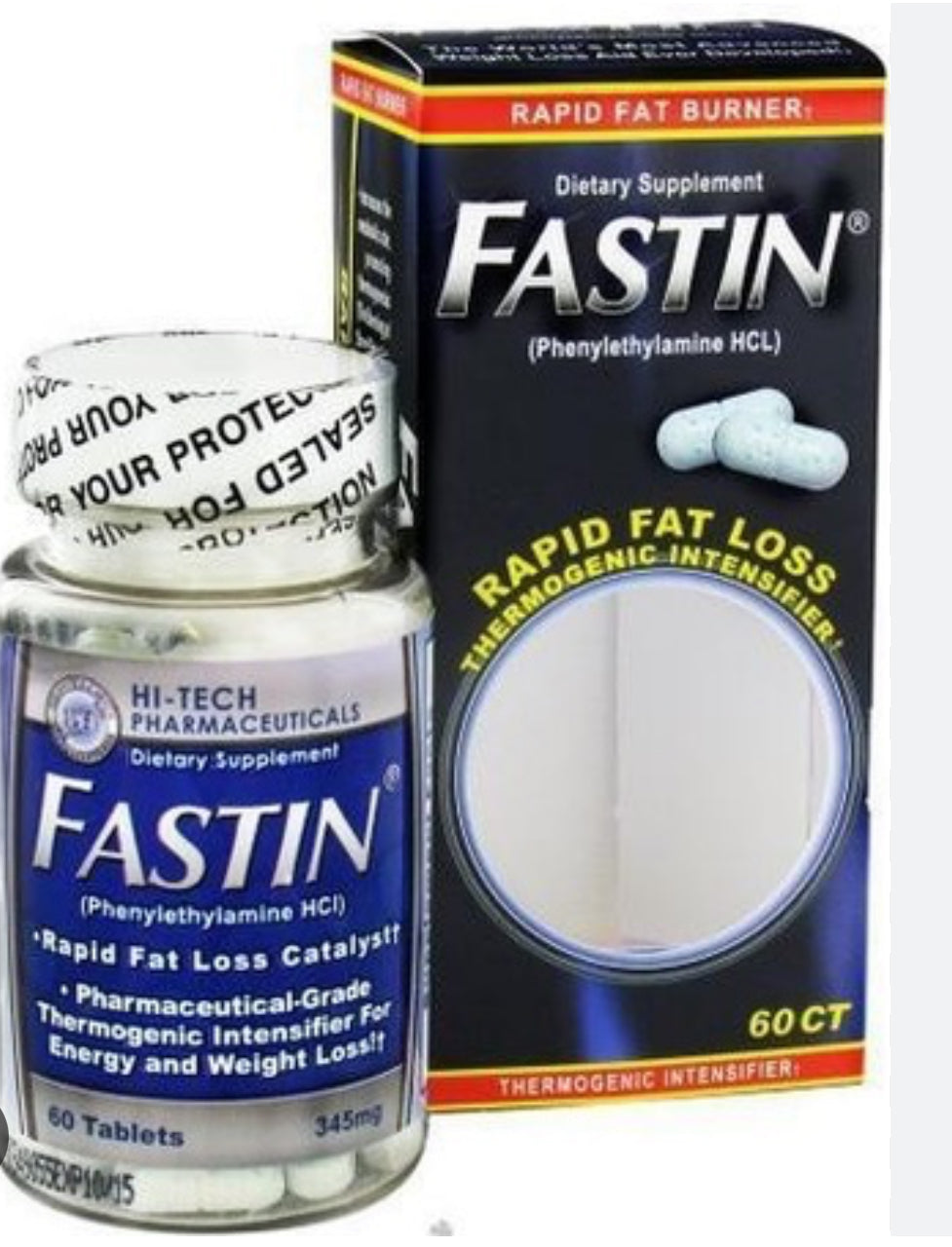 Hi-Tech Pharmaceuticals, inc., Fastin Rapid Fat Burner, 60 Comprimidos