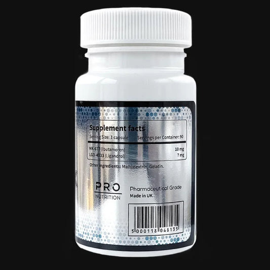 Pro Nutrition MASS STACK 10 mg de MK-677 + 7 mg de LGD-4033 / 90 cápsulas