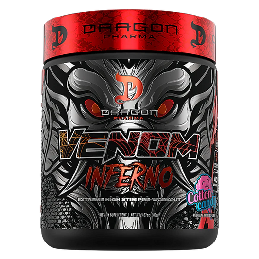 Dragon Pharma, Venom Inferno, 280g, Sabor Cotton Candy