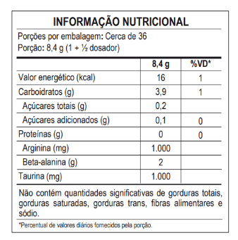 Max Titanium, Night Train sem cafeína, 300g, Sabor Citrus