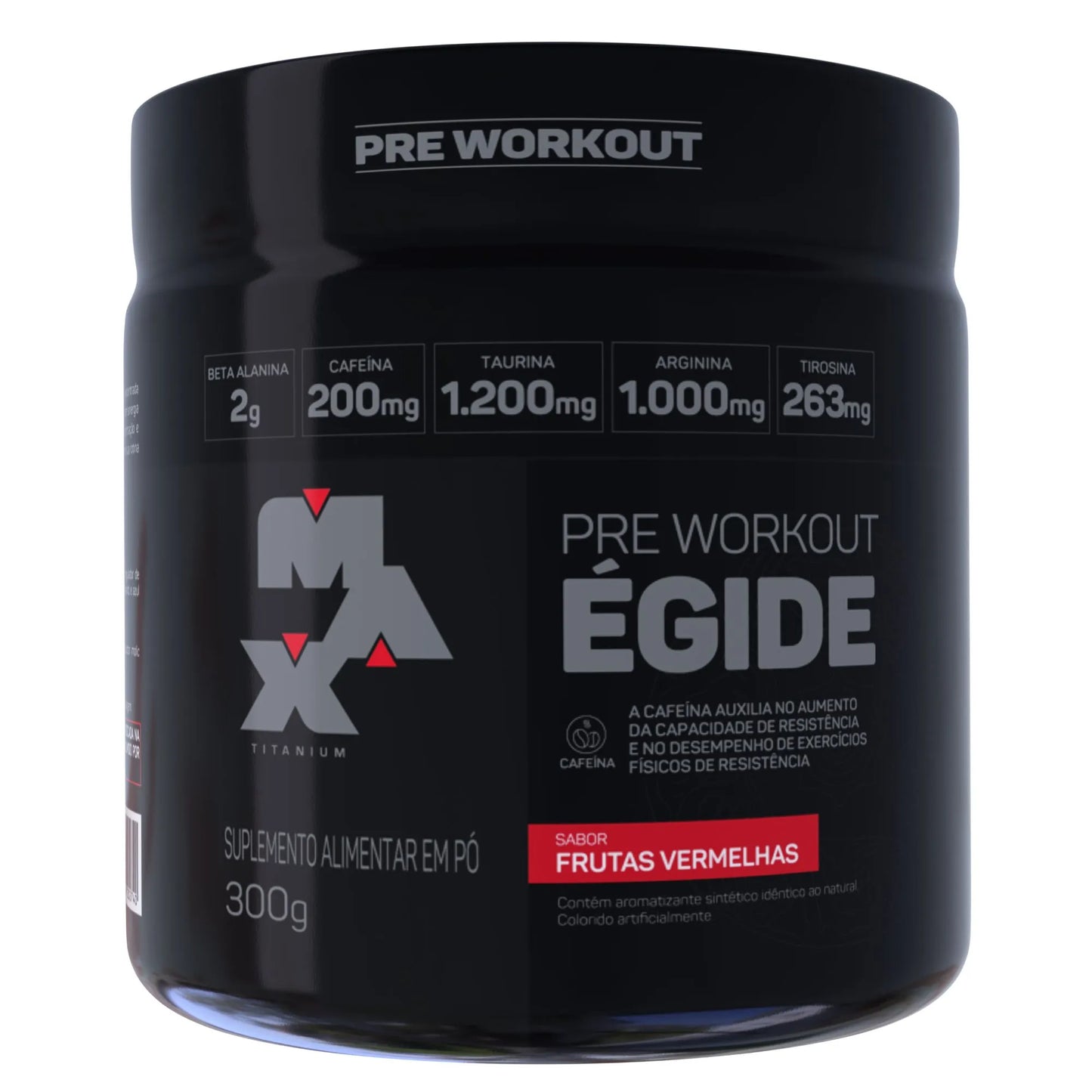 Max Titanium, Égide, 150g, Sabor Frutas Vermelhas