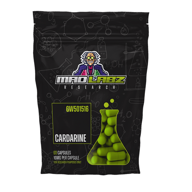 Cardarine GW-501516 10mg – Mad Labz Research | Endurance & Definição | 60 Cápsulas