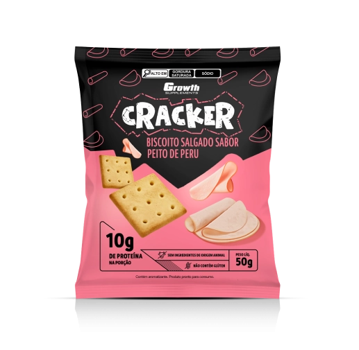 Growth Supplements, Cracker Biscoito Salgado, 50g