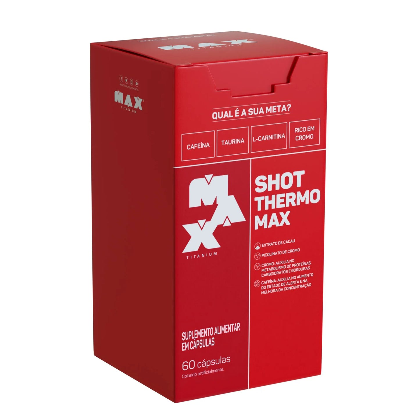 Max Titanium, Shot Thermo Max, 60 cápsulas
