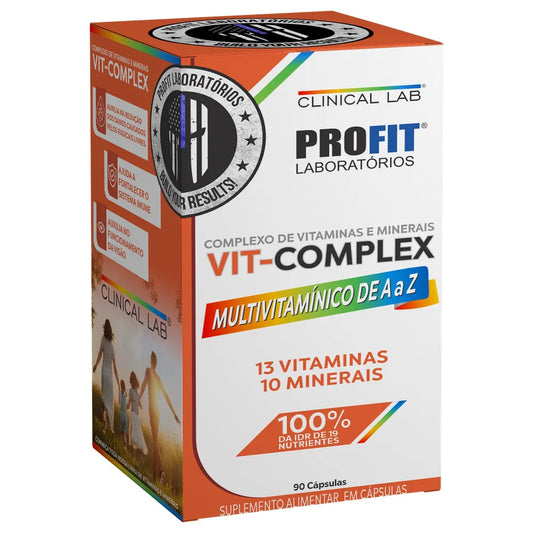 Vit-Complex Multivitamínico A a Z – Profit Laboratórios | 90 Cápsulas