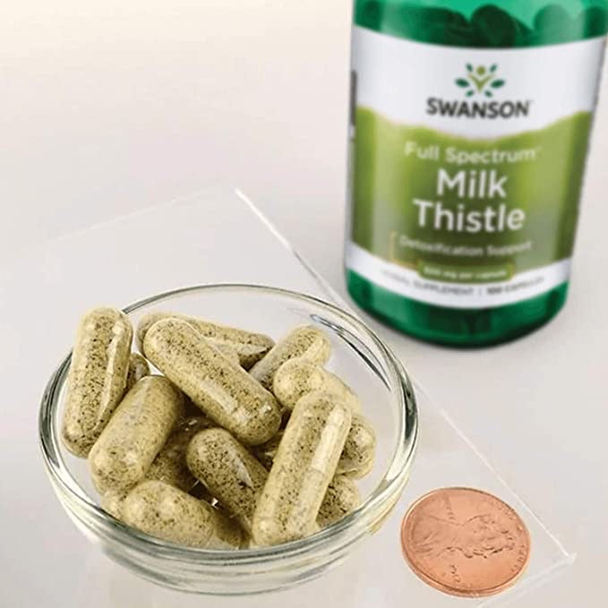 Swanson, Spectrum Milk Thistle, 500 mg, 100 cápsulas