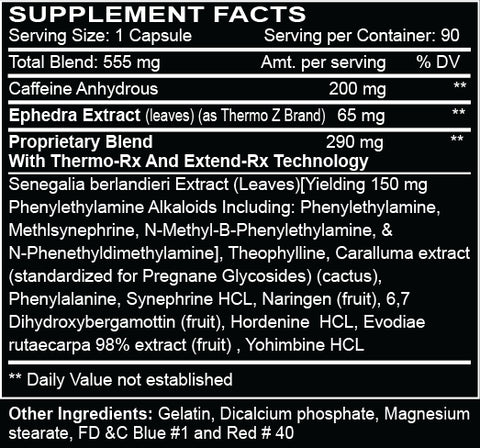 Innovative, Black Mamba, 90 Cápsulas - 65 mg de Ephedra