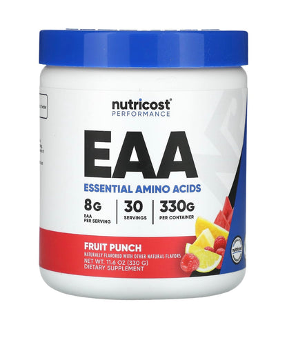 Nutricost, EAA, Aminoácidos Essenciais, Ponche de Frutas, 330 g (11,6 oz)