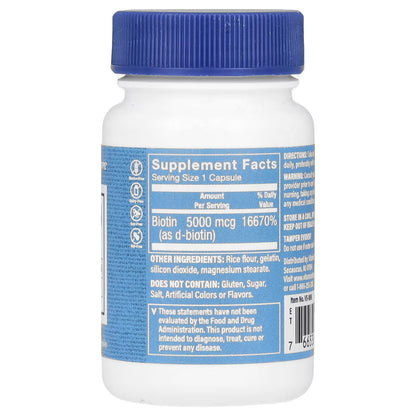 The Vitamin Shoppe, Biotina, 5.000 mcg, 60 Cápsulas