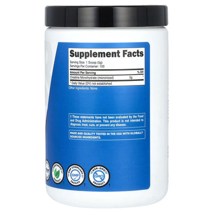 Nutricost, Creatina Mono-hidratada, Sem Sabor, 500 g (1,1 lb)
