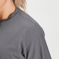 MP X Zack George Women's Washed Crop T-Shirt - Carbon SIZE XL