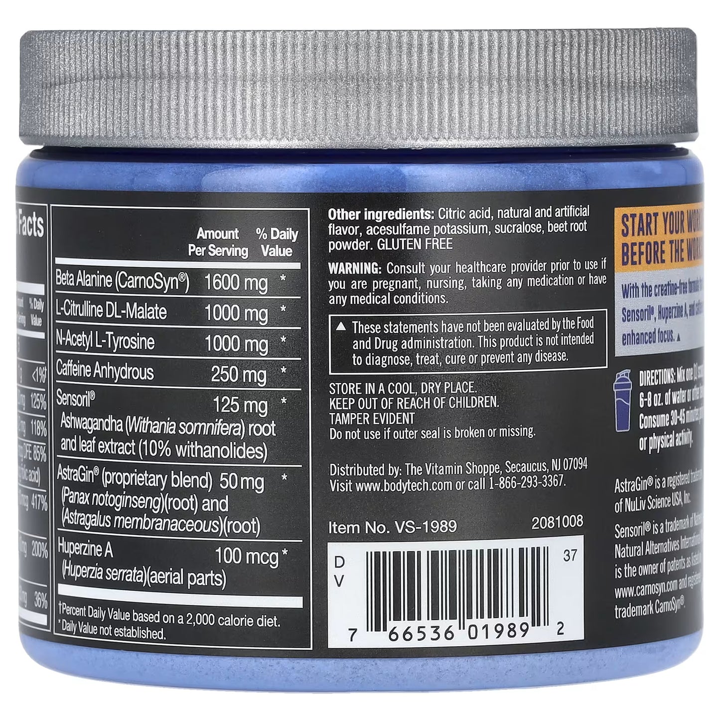 BodyTech, Flash Point, Concentrado Pré-treino, Ponche de Frutas, 216 g (7,6 oz)