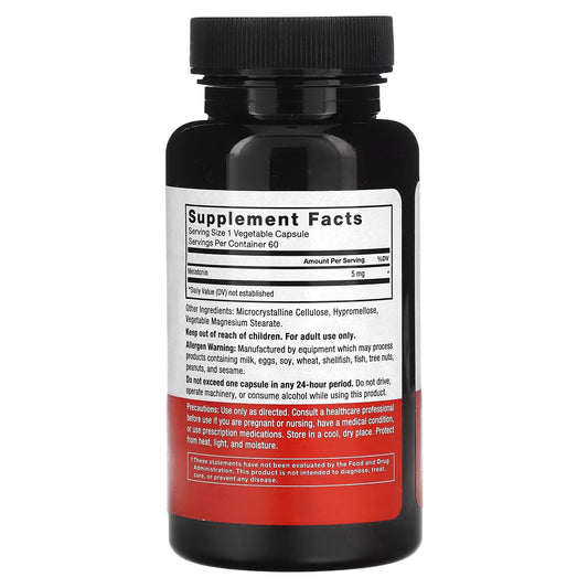 Force Factor, Melatonina, 5mg, 60 capsulas