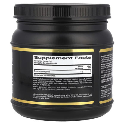 California Gold Nutrition, Creatine Monohydrate, 454g