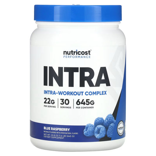 Nutricost, Desempenho, Complexo Intra-Treino, Framboesa Azul, 645 g (1,4 lb)