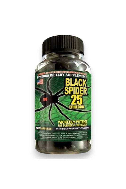 Cloma Pharma, Black Spider 25, 100 cápsulas