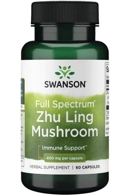 Swanson, Full Spectrum Zhu Ling Mushroom, 400mg, 60 caps