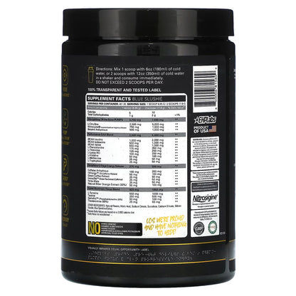 EHPlabs, Pride, Rei dos Pré-treinos, Slushie Azul, 358 g (12,6 oz)