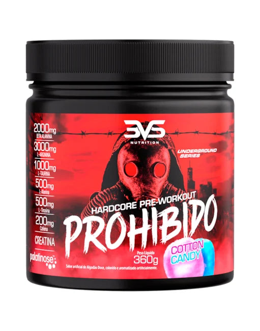 3VS, Prohibido, 360g, Sabor Cotton Candy