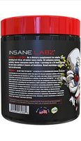 Insane Labz Psychotic, Pó Pré-Treino de Alto Estímulo, Energia Extrema e Duradoura, Foco e Resistência com Beta Alanina, Creatina Monohidratada e DMAE, 35 Porções (Grape)