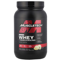 MuscleTech, Platinum Whey + Construtor de Músculos, Creme de Baunilha, 817 g (1,8 lb)