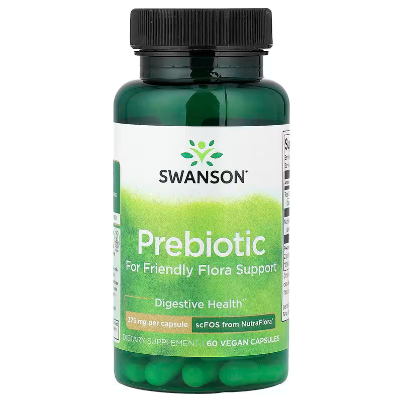Swanson Prebiotic – Suporte para Flora Intestinal e Saúde Digestiva | 60 Cápsulas
