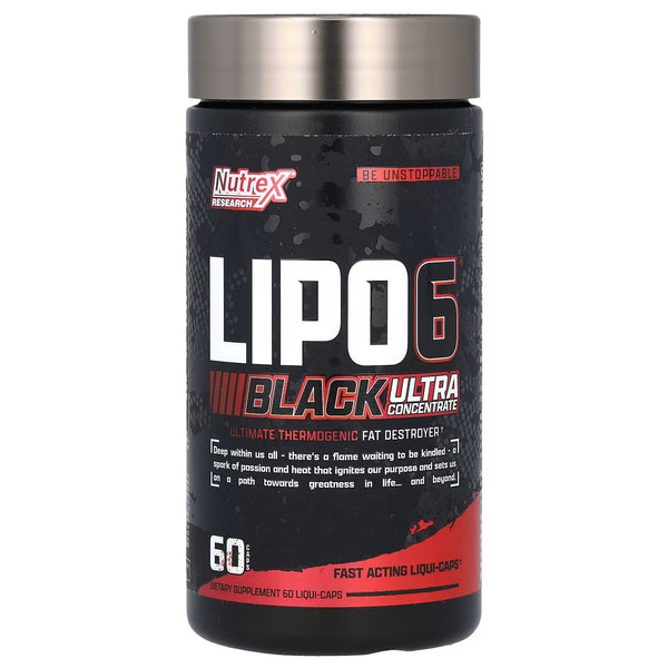 Nutrex Research, LIPO-6 Black, Ultraconcentrado, 60 Cápsulas Pretas
