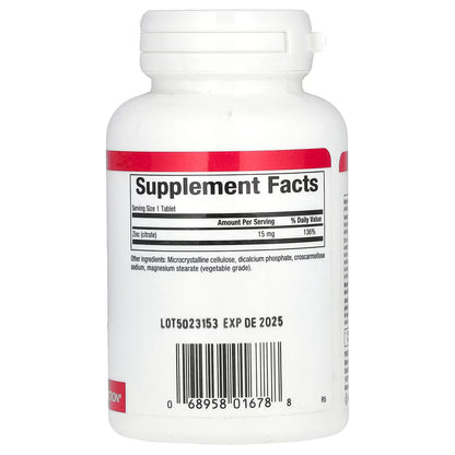 Natural Factors,  Zinc Citrate, 15mg, 90 tab