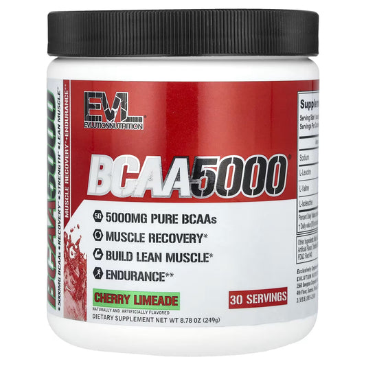EVLution Nutrition, BCAA5000®, Limonada Siciliana de Cereja, 249 g (8,78 oz)