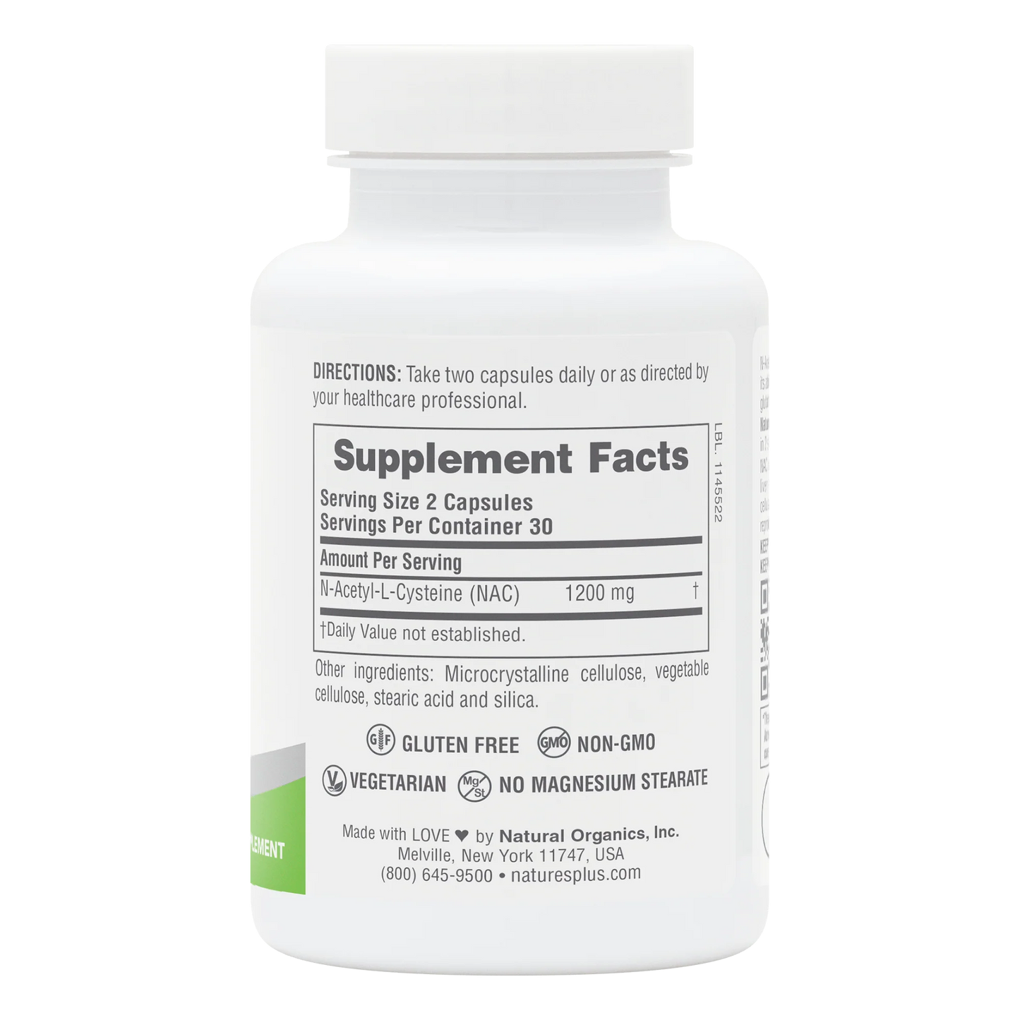 NAC 1200 mg Pro – N-Acetil L-Cisteína | 60 Cápsulas | Antioxidante Avançado