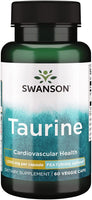 Swanson
Taurina, 1.000 mg, 60 Cápsulas Vegetais